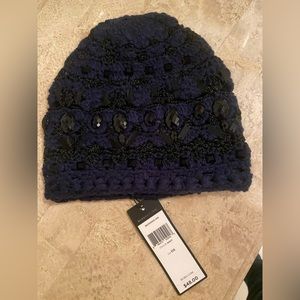 NWT BCBG MaxAzaria navy blue beanie
